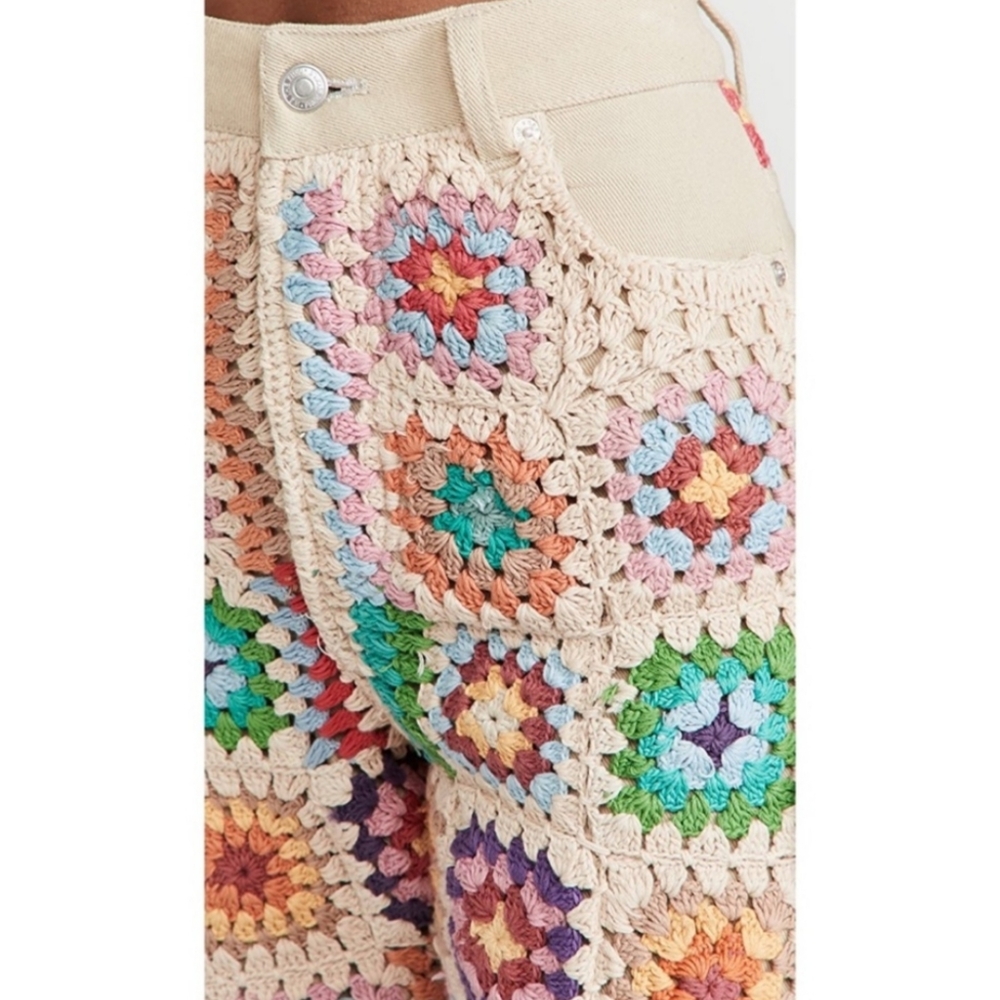 Free People × We The Free Crochet Zuri Mom Jeans - Picture 5 of 6